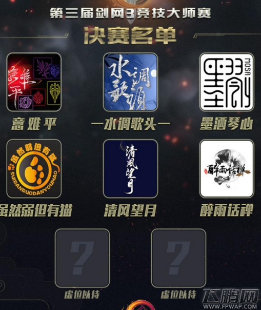 剑网3第三届大师赛门票购买地址 线下复活赛名单确认 (4)