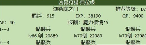 FGO斯芬克斯狩猎本配置及速刷攻略推荐 (1)