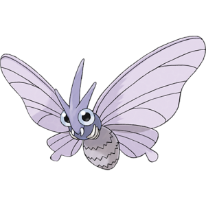 精灵宝可梦 神奇宝贝百科摩鲁蛾 モルフォン Venomoth图鉴第一代全参数(图文) (1)