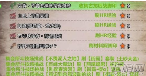 怪物猎人世界活动任务奖励有哪些  怪物猎人世界活动任务对应奖励图表 (5)