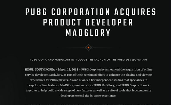 绝地求生收购老牌团队madglory 专注优化吃鸡体验 (2)