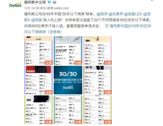 Uzi、Mlxg、Miss入选福布斯2018年中国30岁精英榜！ (1)
