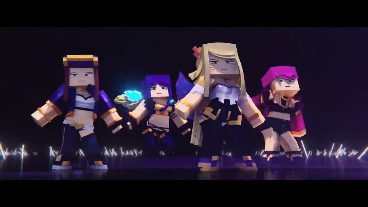 《我的世界》版《LOL》K/DA女团MV 细节高度还原 (2)