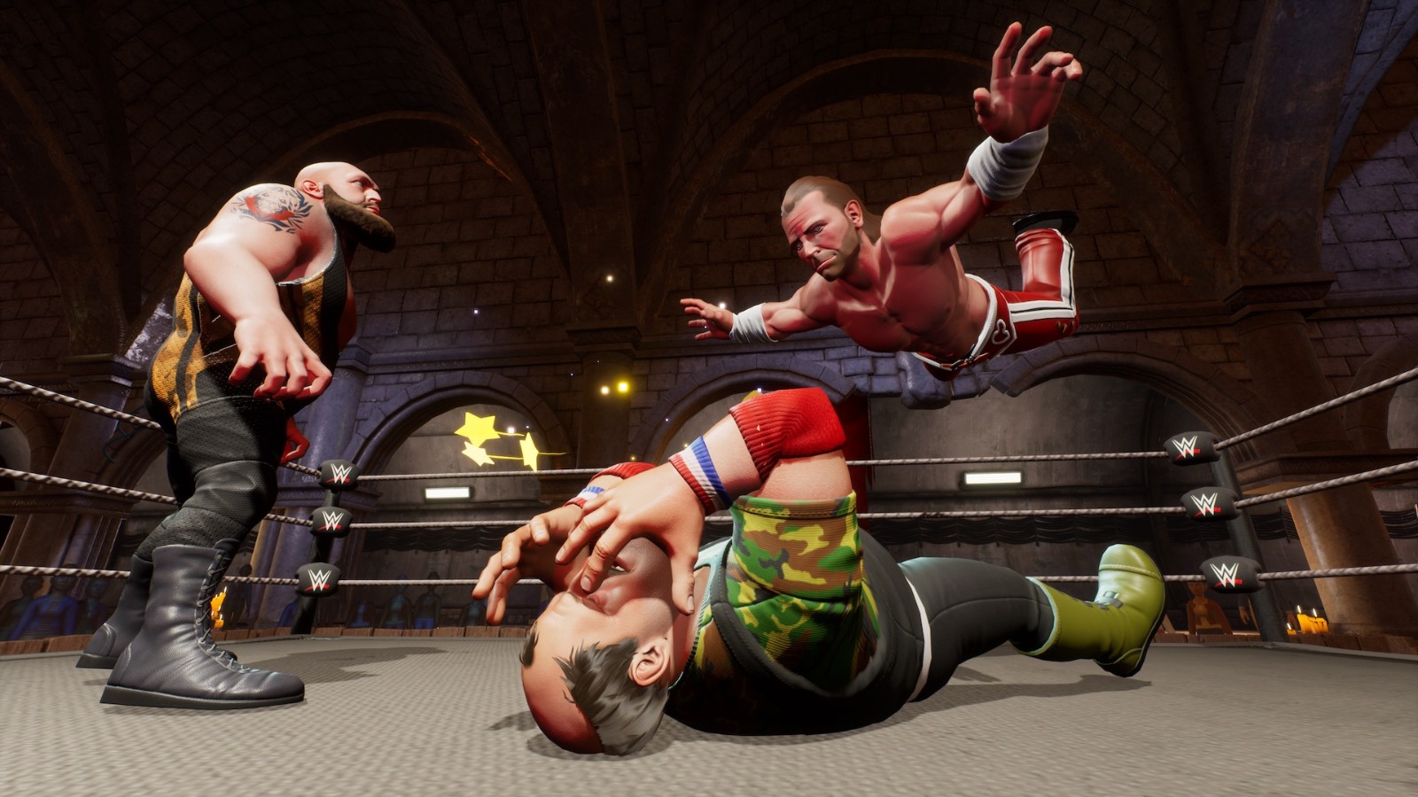 街机风摔跤新作《WWE 2K竞技场》新预告 9月发售 (2)