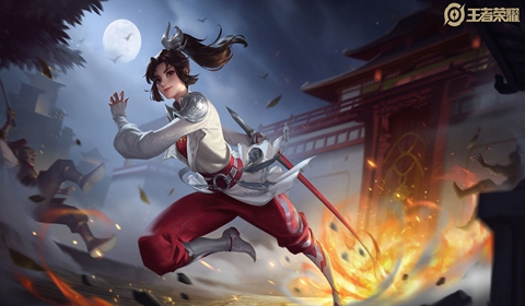 王者荣耀新英雄云缨半生皮赤焰之缨海报