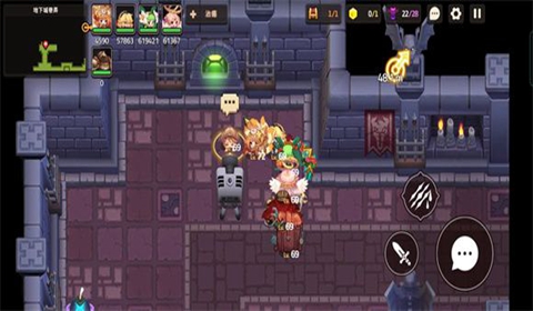 坎公骑冠剑噩梦主线世界7地牢王国7-5地下城巷弄区打法