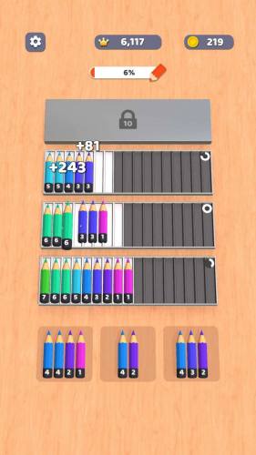 铅笔排序3D(Pencil Sort 3D)
