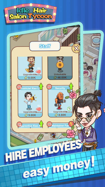 放置美发沙龙大亨(Idle Hair Salon Tycoon)