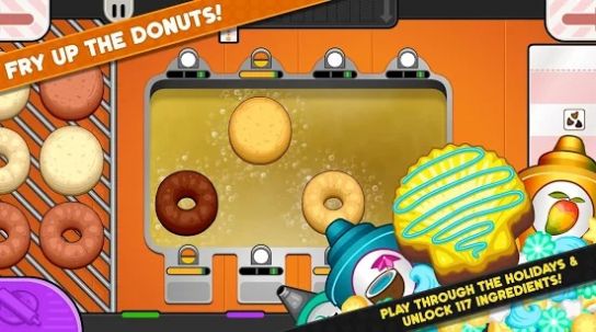 爸爸的甜甜圈店togo游戏(Papa's Donuteria To Go)