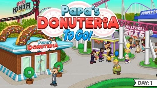 爸爸的甜甜圈店togo游戏(Papa's Donuteria To Go)