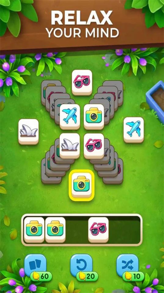 瓷砖比赛花园旅程(Tile Match)
