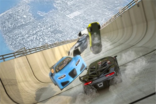 欢乐坡道特技车手游手机版(crazy car stunt ramp games)