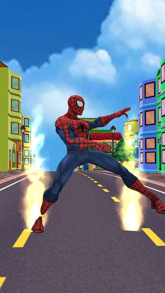 蜘蛛地铁跑冲绳英雄手游(subway Spider hero men crime)