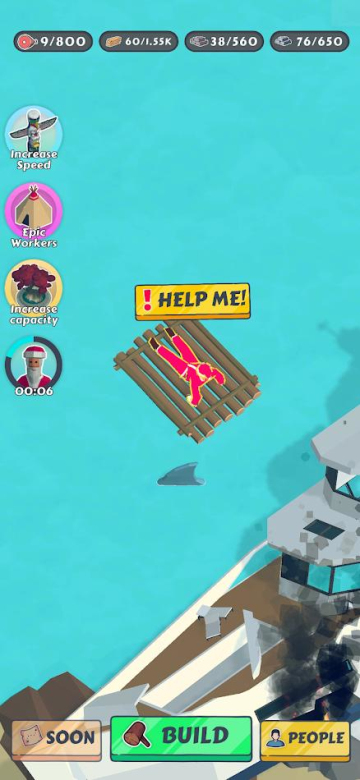 末日生存建筑商(Island Crash: Idle Survival)